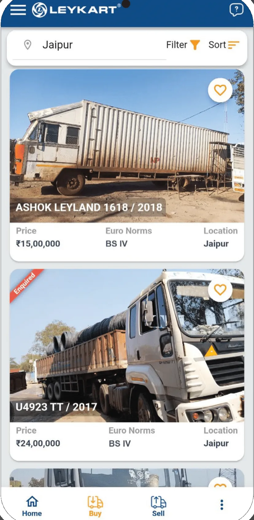 Ashok Leyland Leykart | Indus Appstore | Screenshot