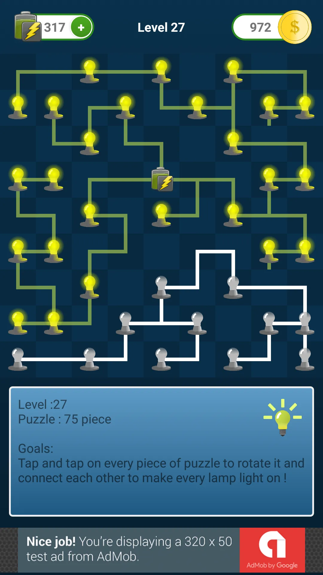 Electric Line Connect puzzle | Indus Appstore | Screenshot