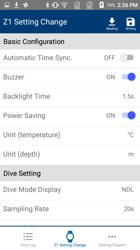 Z dive log  Manage & Set SCUBA | Indus Appstore | Screenshot