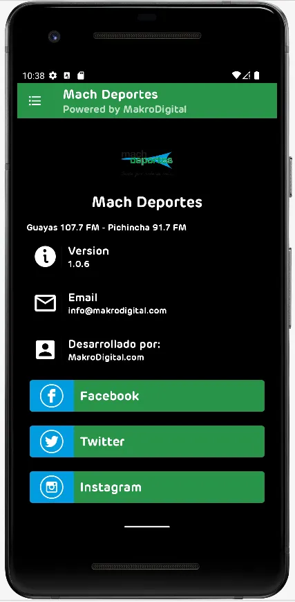 MachDeportes FM | Indus Appstore | Screenshot