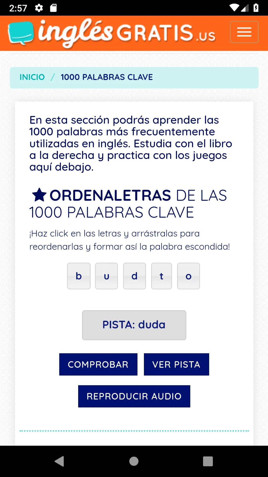 Inglés Gratis | Indus Appstore | Screenshot