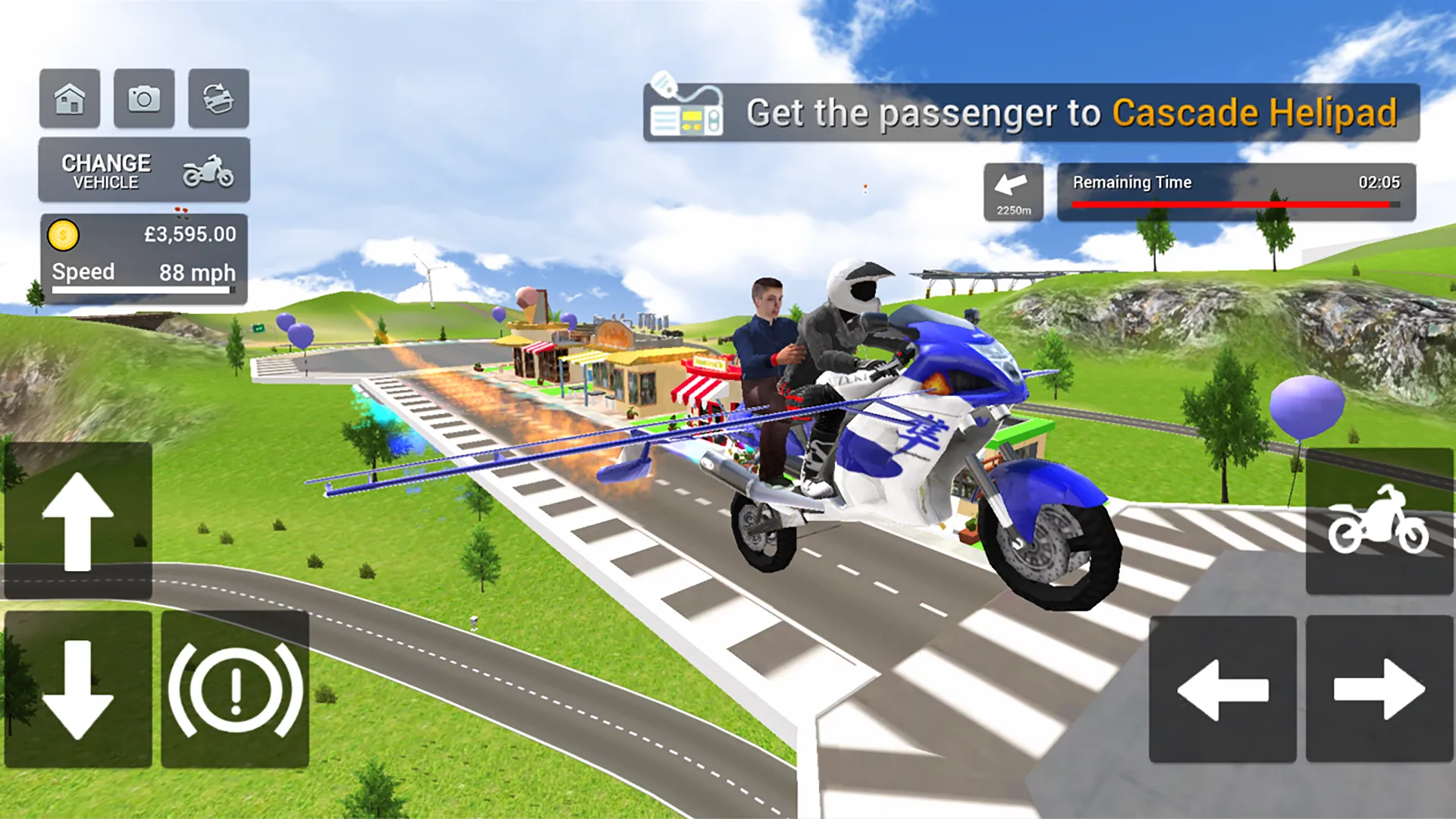 Flying Motorbike Simulator | Indus Appstore | Screenshot