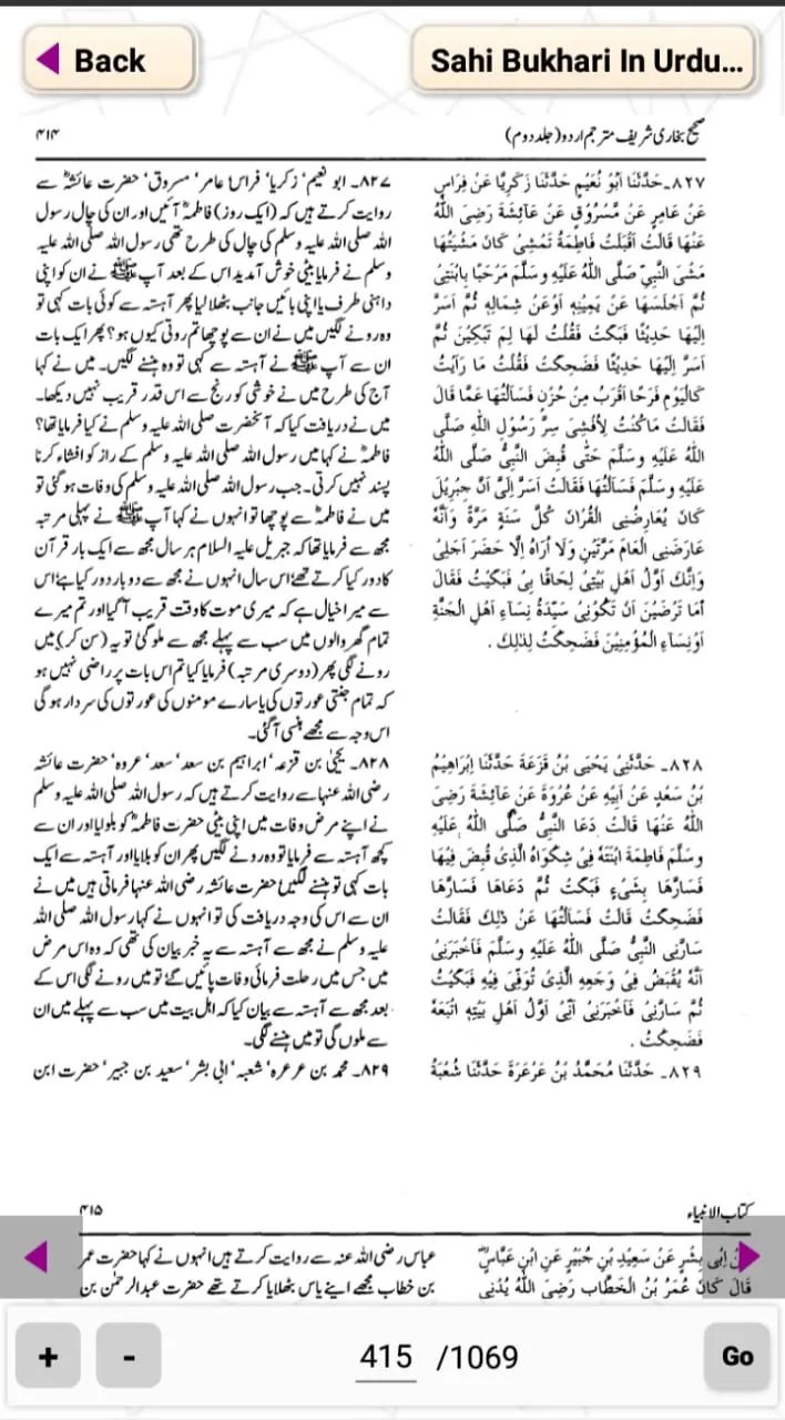 Sahih Bukhari In Urdu Vol 2 | Indus Appstore | Screenshot