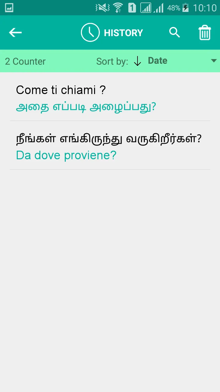 Tamil Italian Translator | Indus Appstore | Screenshot