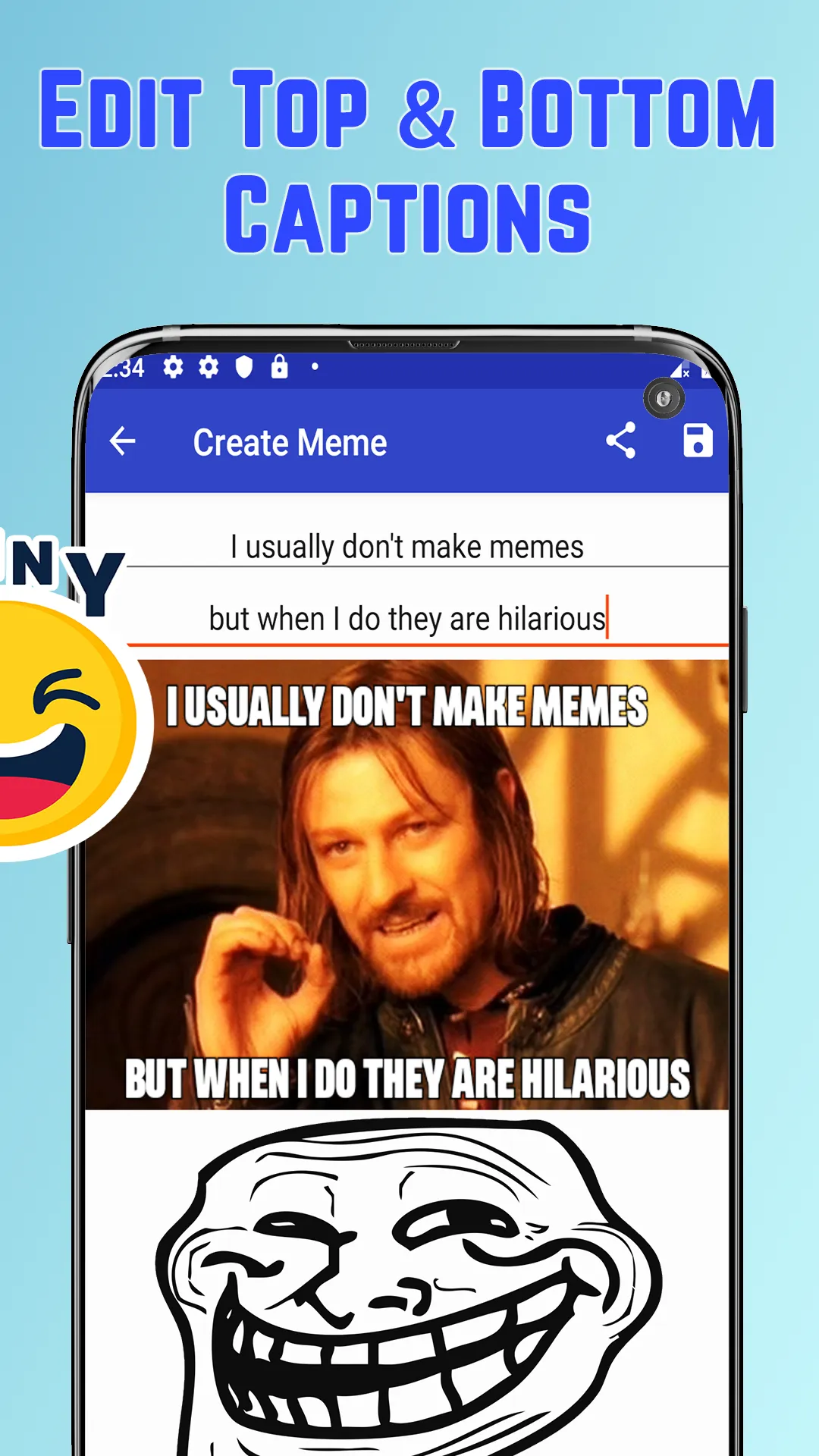 Meme Creator - Funny Memes | Indus Appstore | Screenshot