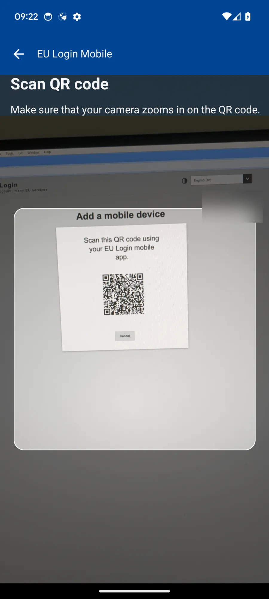 EU Login | Indus Appstore | Screenshot