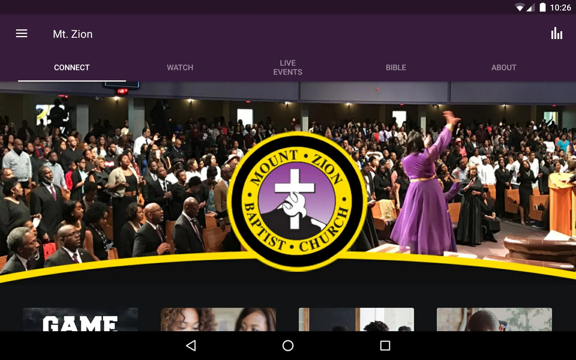 Mt. Zion Baptist Church | Indus Appstore | Screenshot