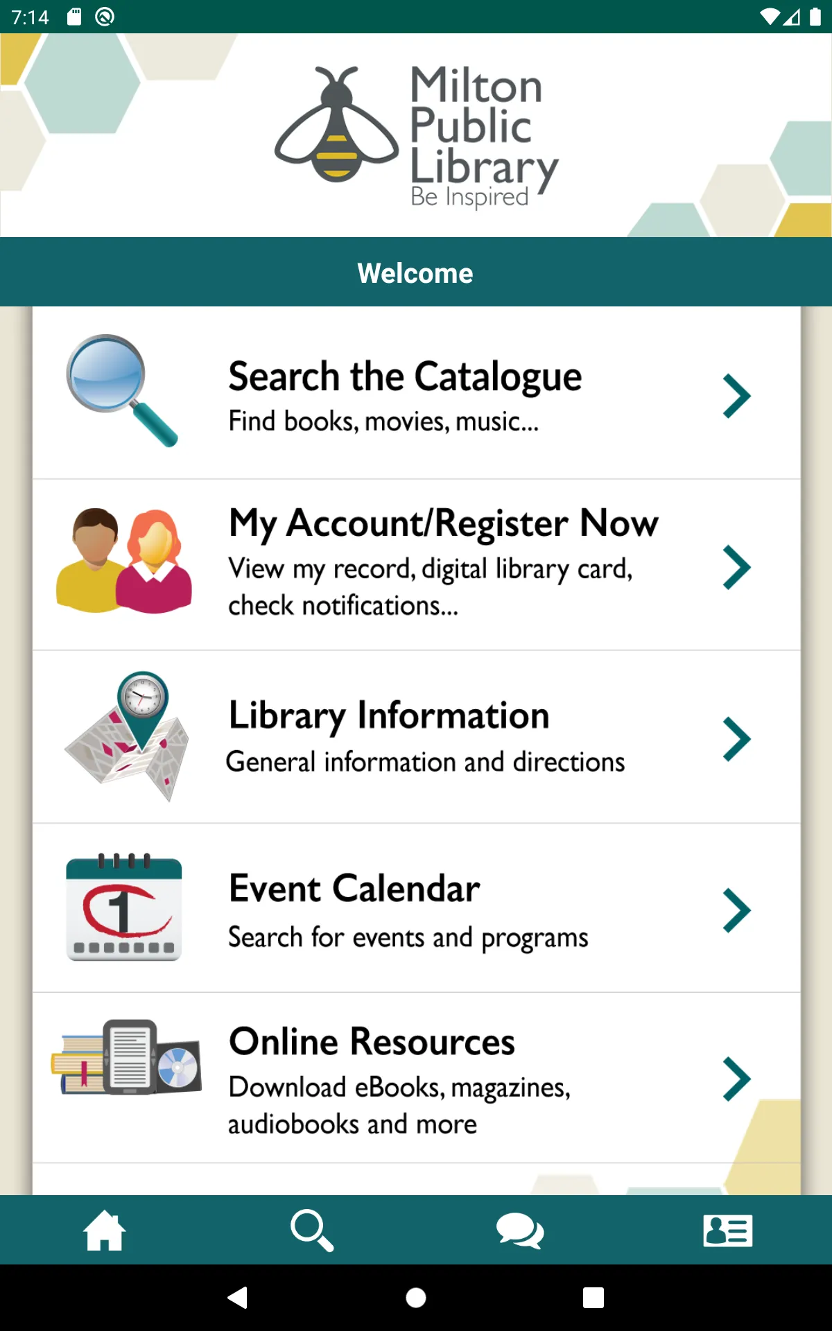 Milton Public Library | Indus Appstore | Screenshot