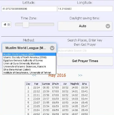 Monthly Prayer Timetable | Indus Appstore | Screenshot