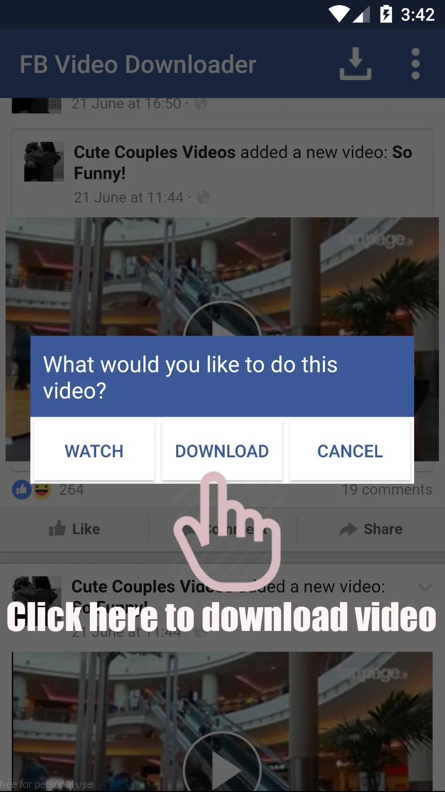 Video Downloader for Facebook | Indus Appstore | Screenshot