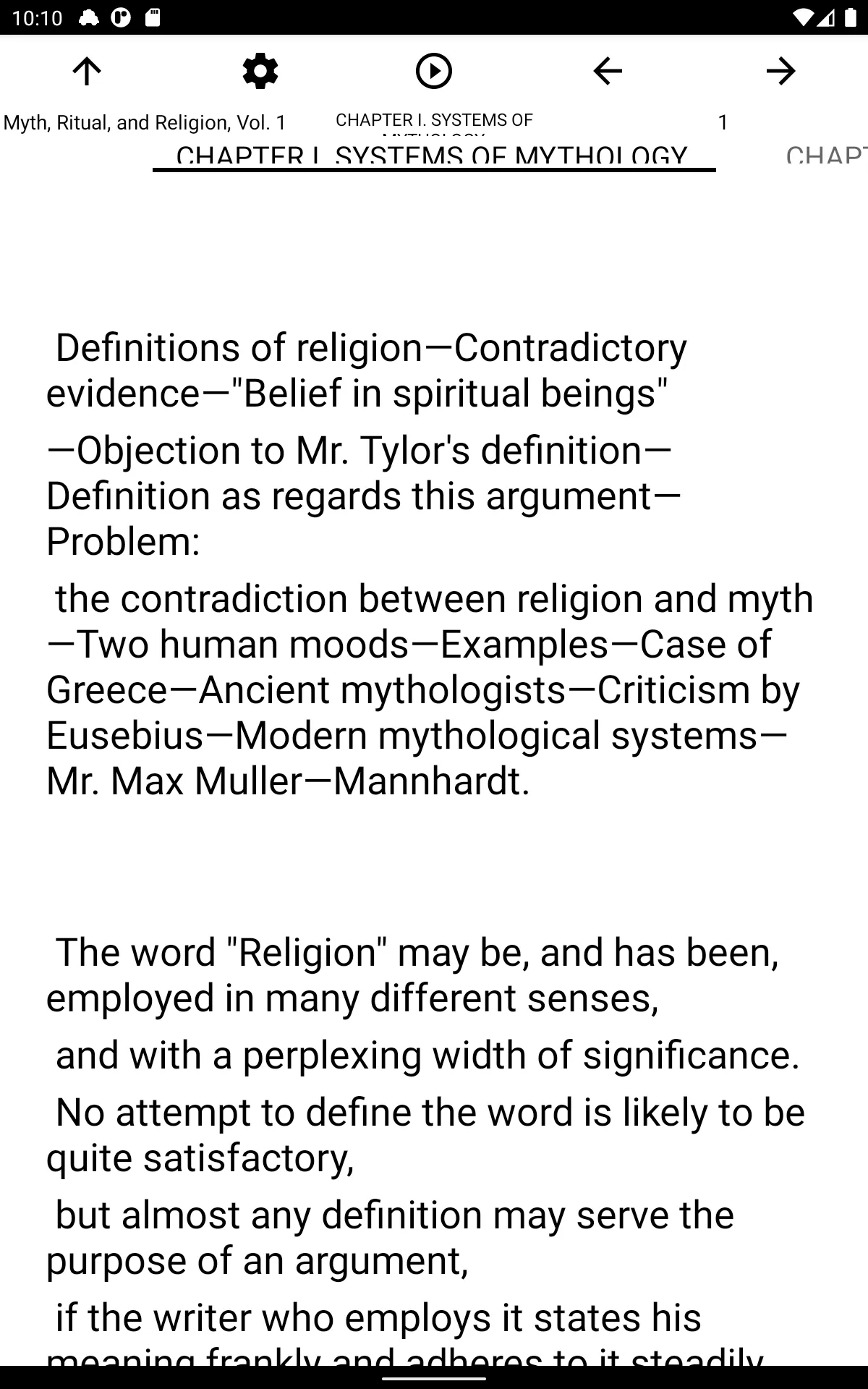 Book, Myth, Ritual, and Religi | Indus Appstore | Screenshot