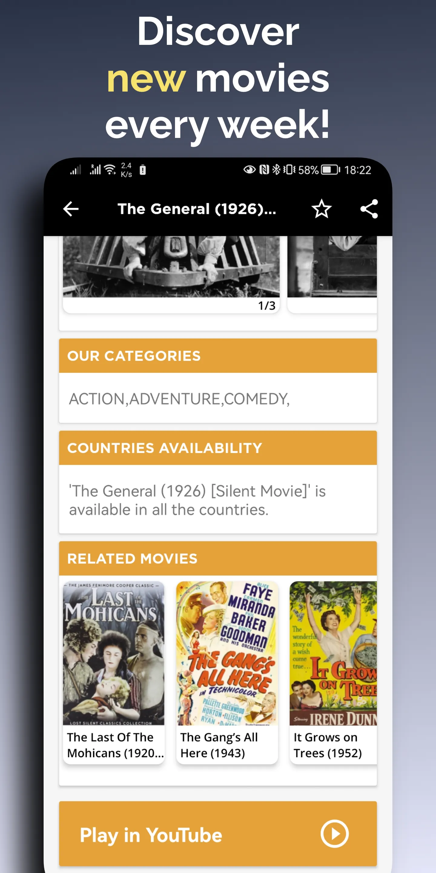 Old Movies Hollywood Classics | Indus Appstore | Screenshot