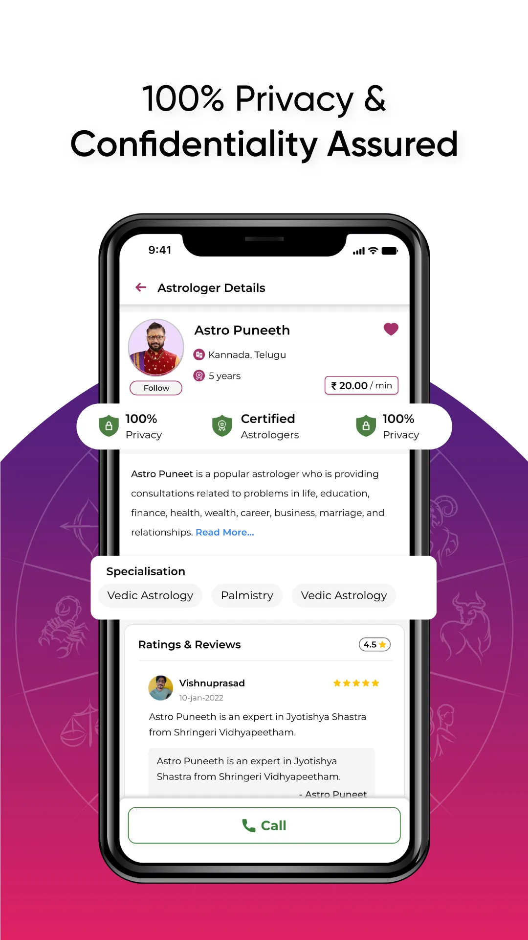 Livastro: Talk to Astrologers | Indus Appstore | Screenshot
