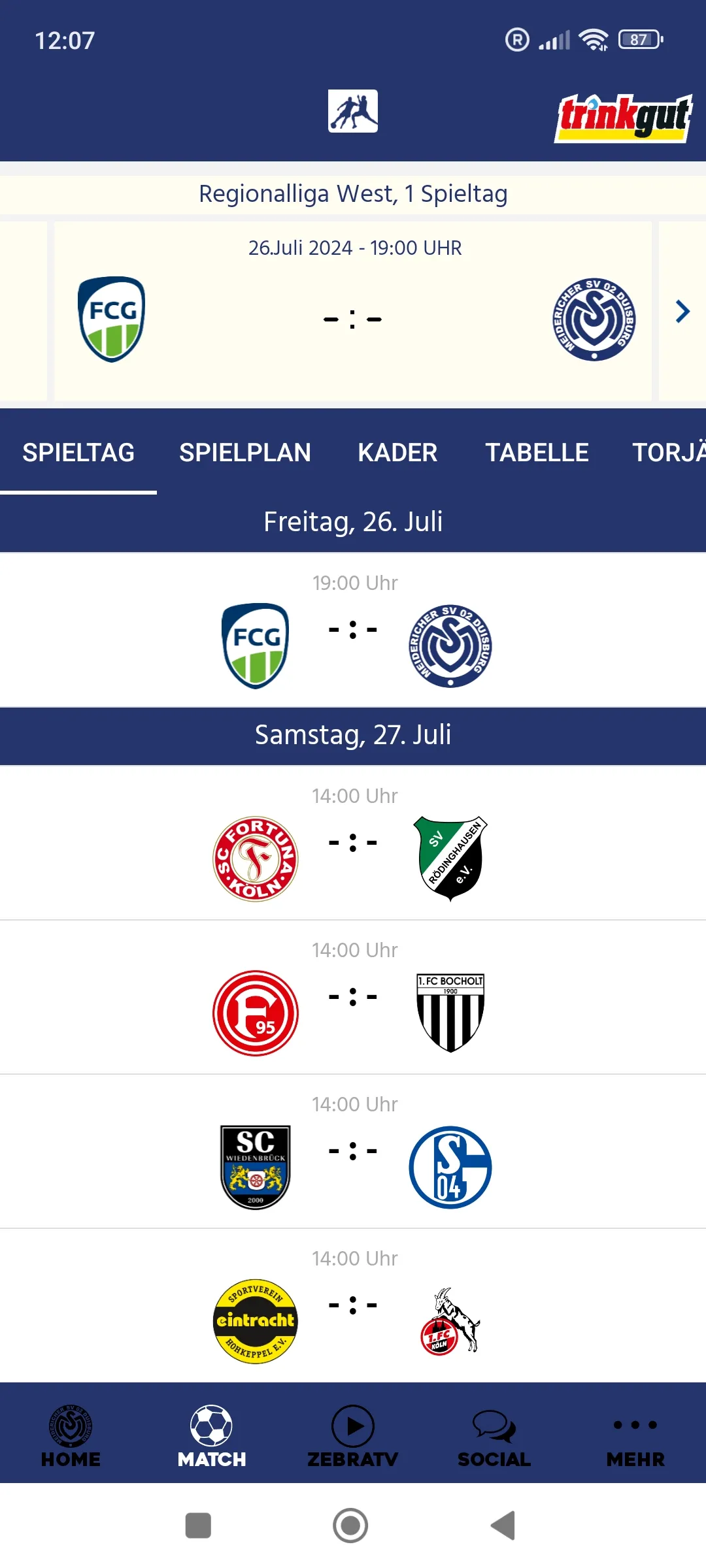 MSV Duisburg | Indus Appstore | Screenshot