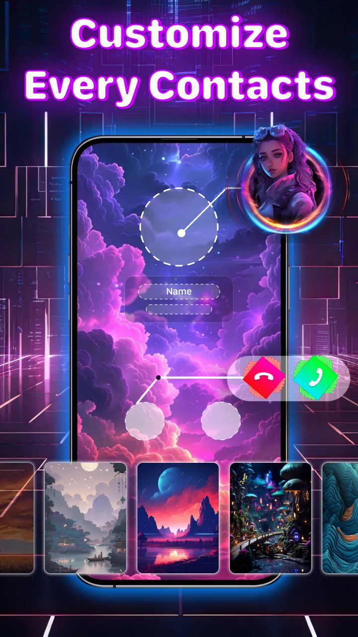 Call Screen Theme: Color Phone | Indus Appstore | Screenshot