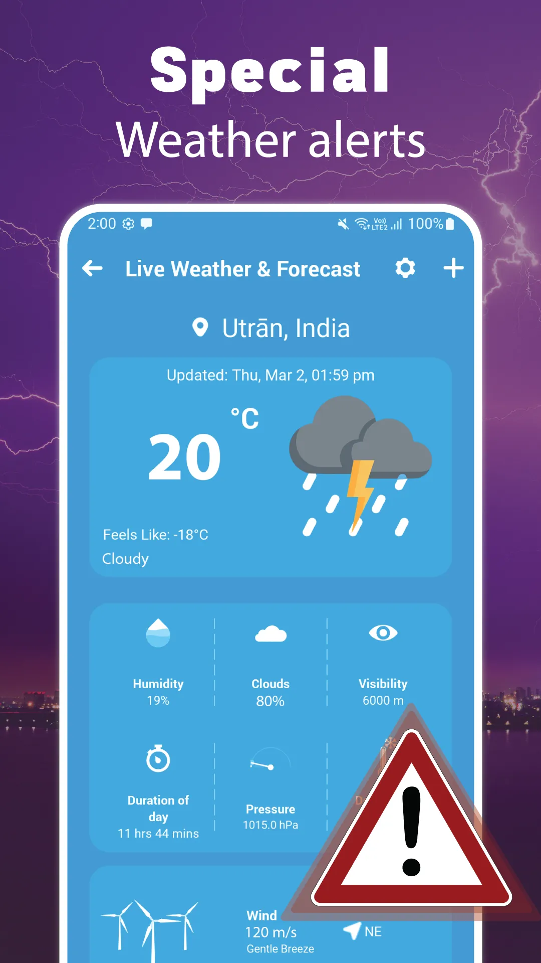 Weather & AQI Air Quality App | Indus Appstore | Screenshot