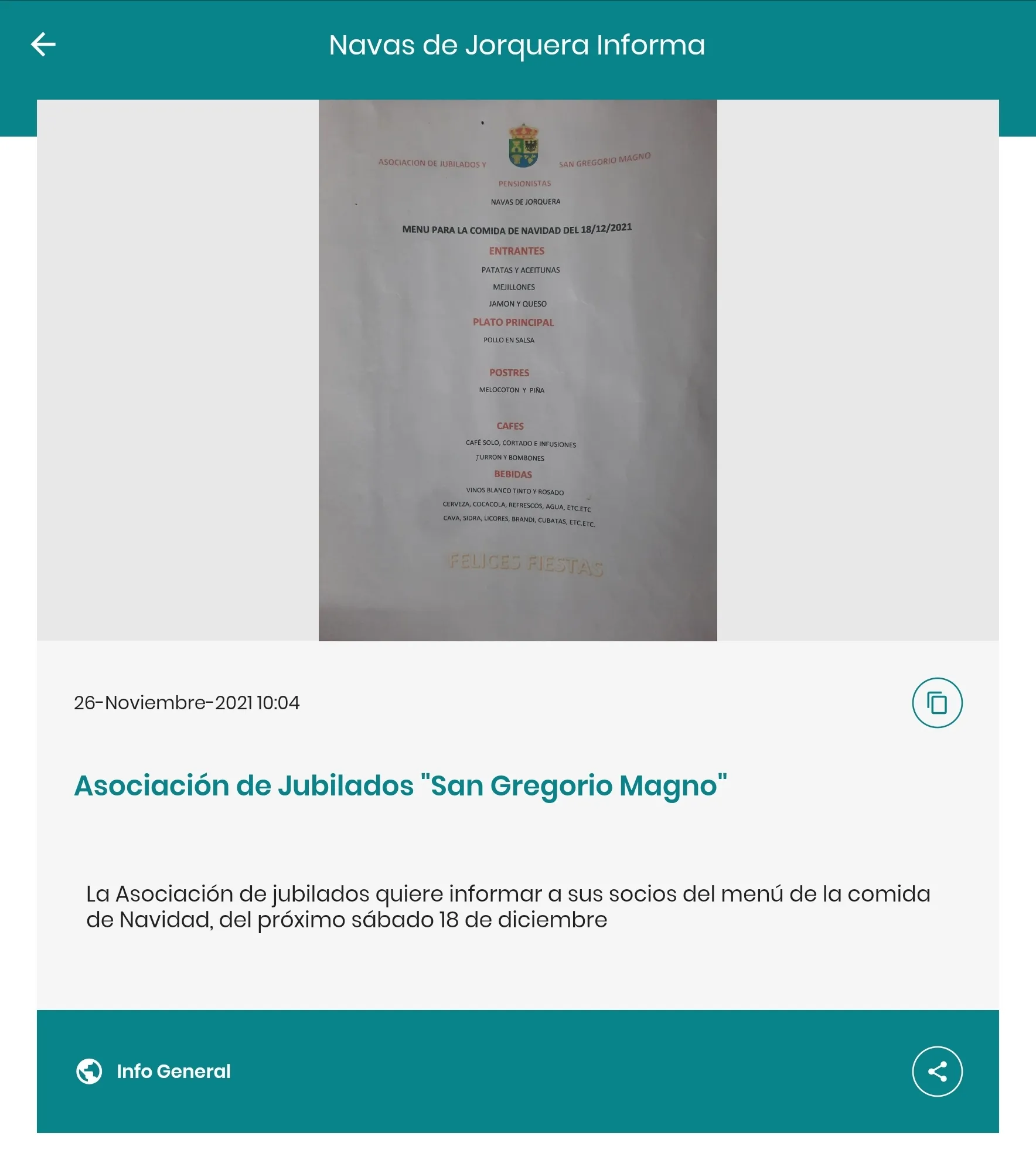 Navas de Jorquera Informa | Indus Appstore | Screenshot