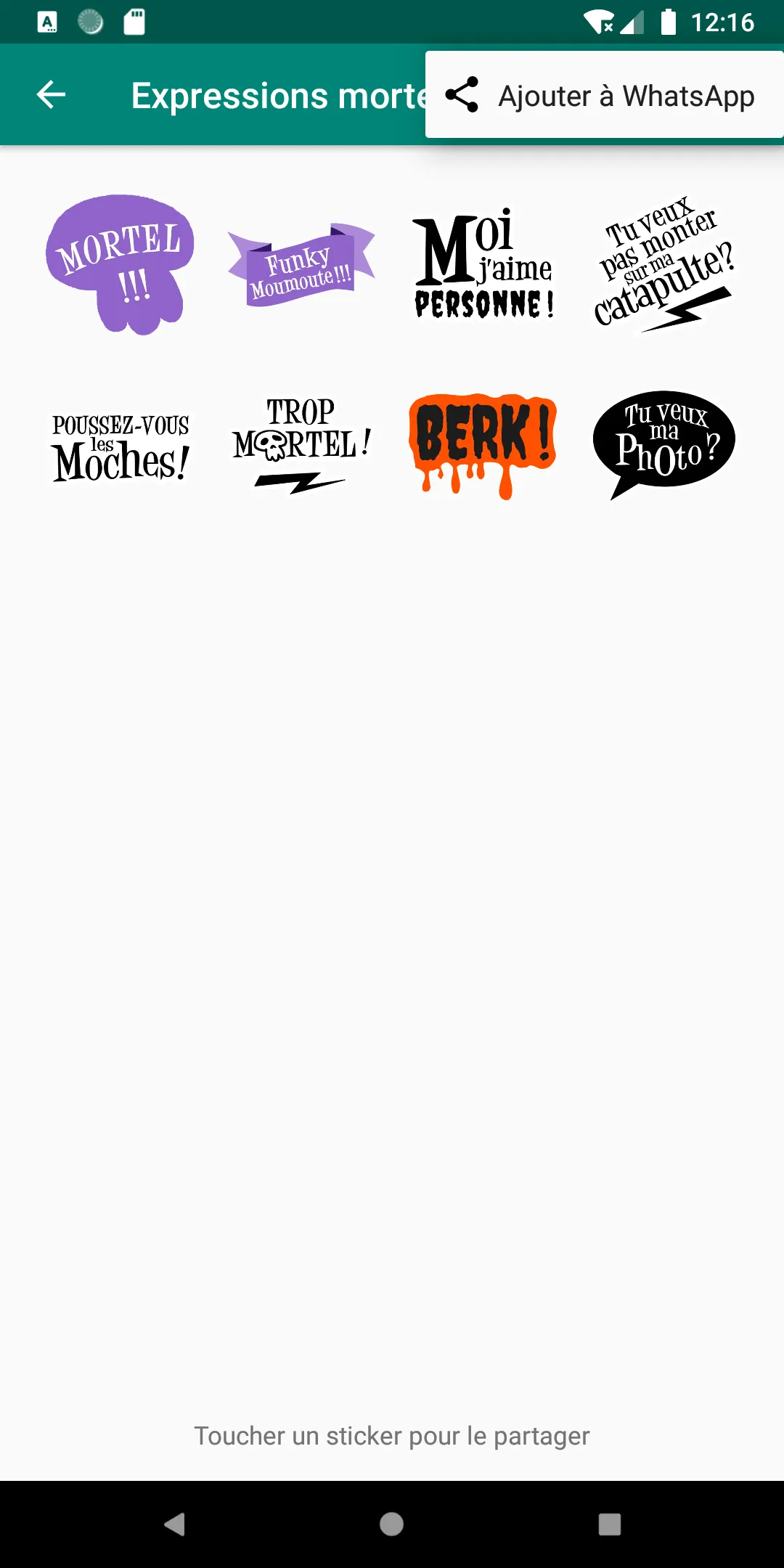 Stickers Mortelle Adèle | Indus Appstore | Screenshot