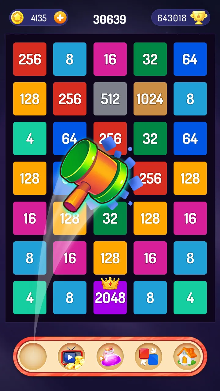 Merge the Number - 2048 Puzzle | Indus Appstore | Screenshot