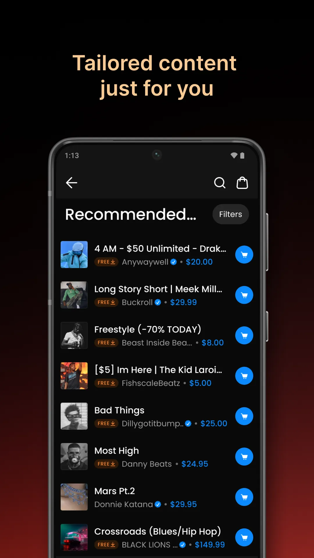 BeatStars - Instrumental Beats | Indus Appstore | Screenshot
