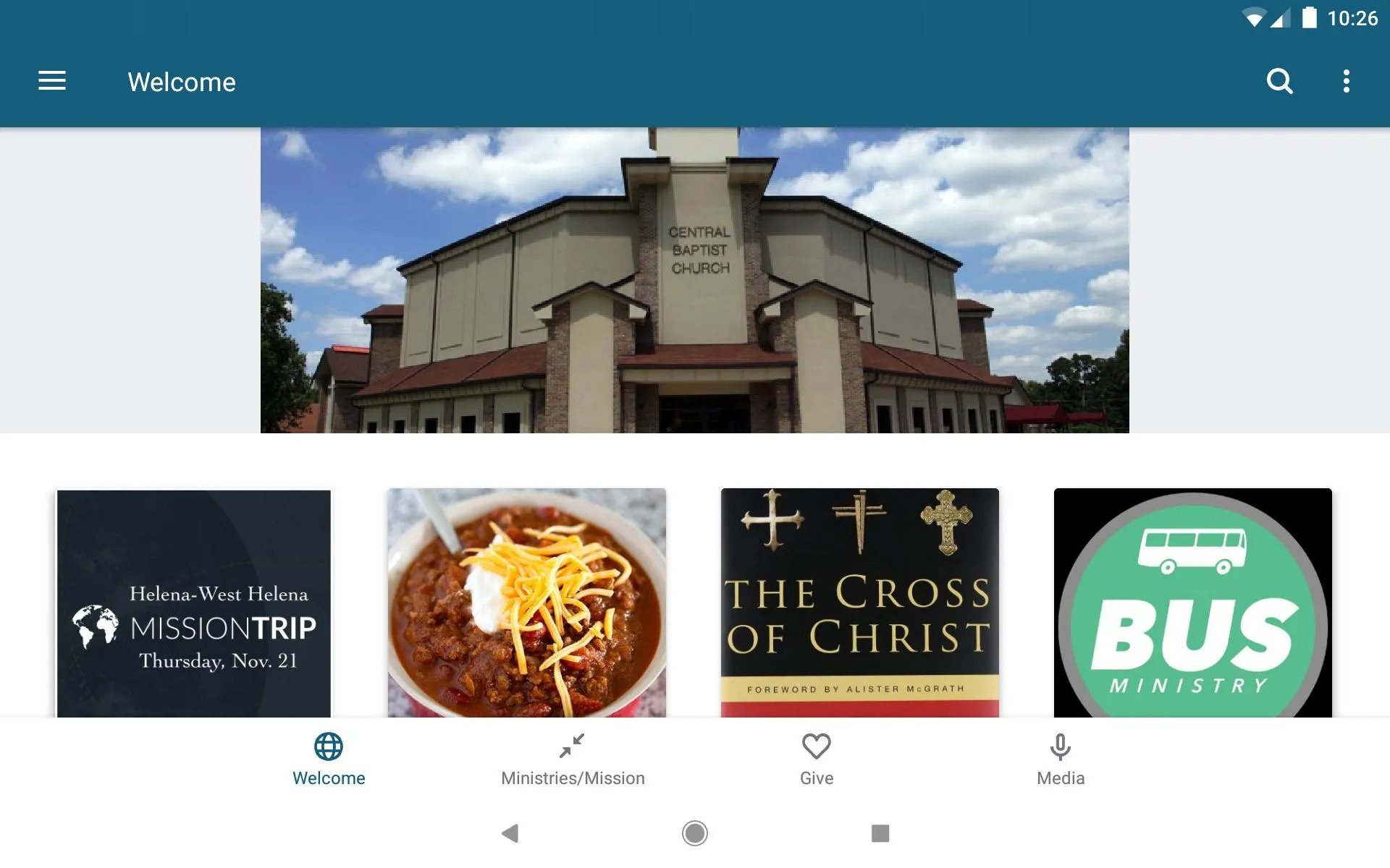 Central Baptist Church NLR, AR | Indus Appstore | Screenshot