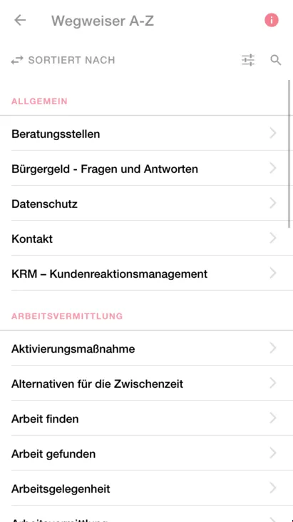 Jobcenter Berlin Mitte mobil | Indus Appstore | Screenshot