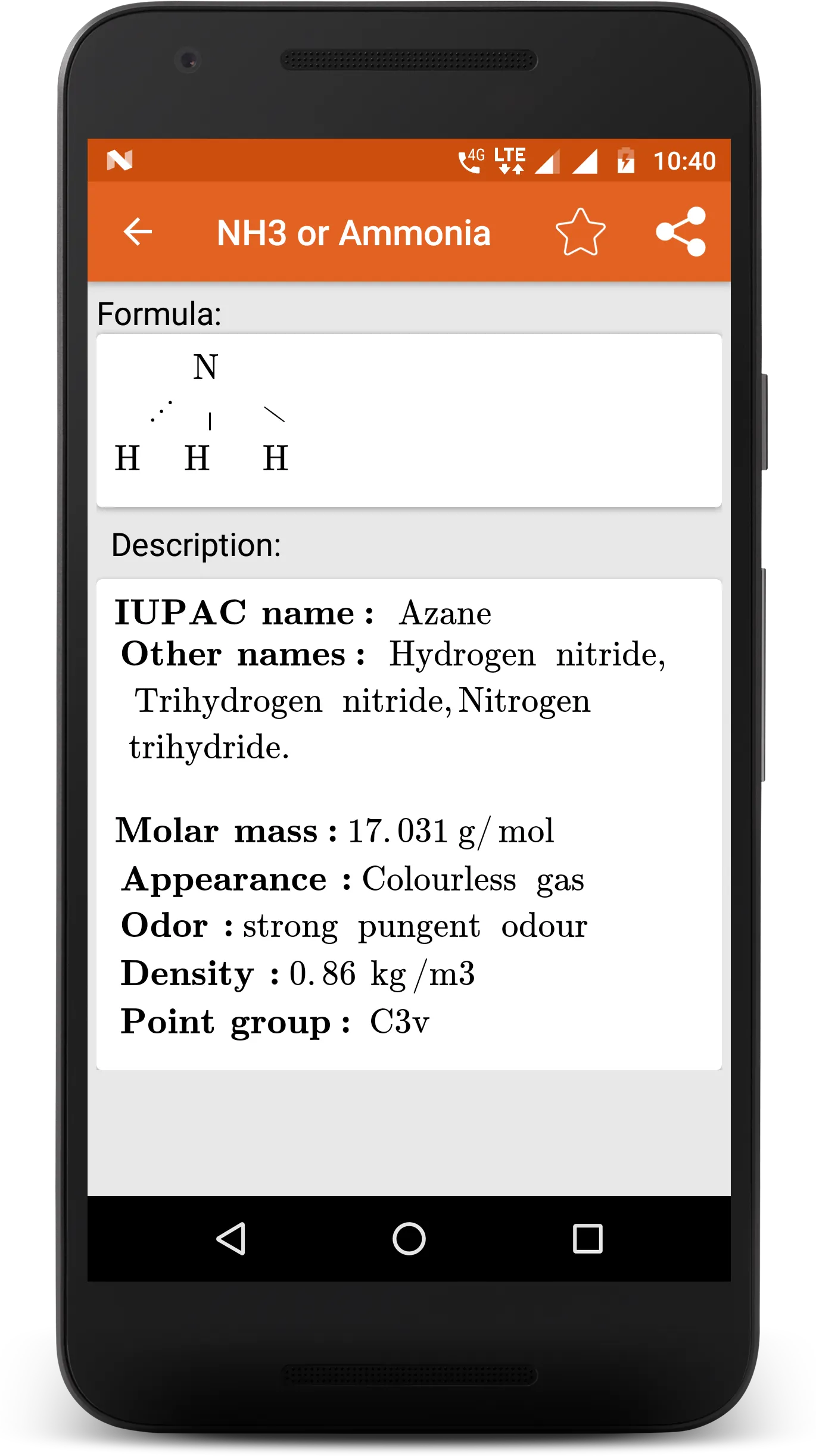 Chemistry Formula | Indus Appstore | Screenshot