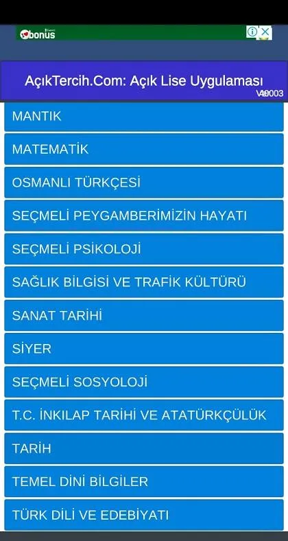 Açık Tercih Açık Lise Test Çöz | Indus Appstore | Screenshot