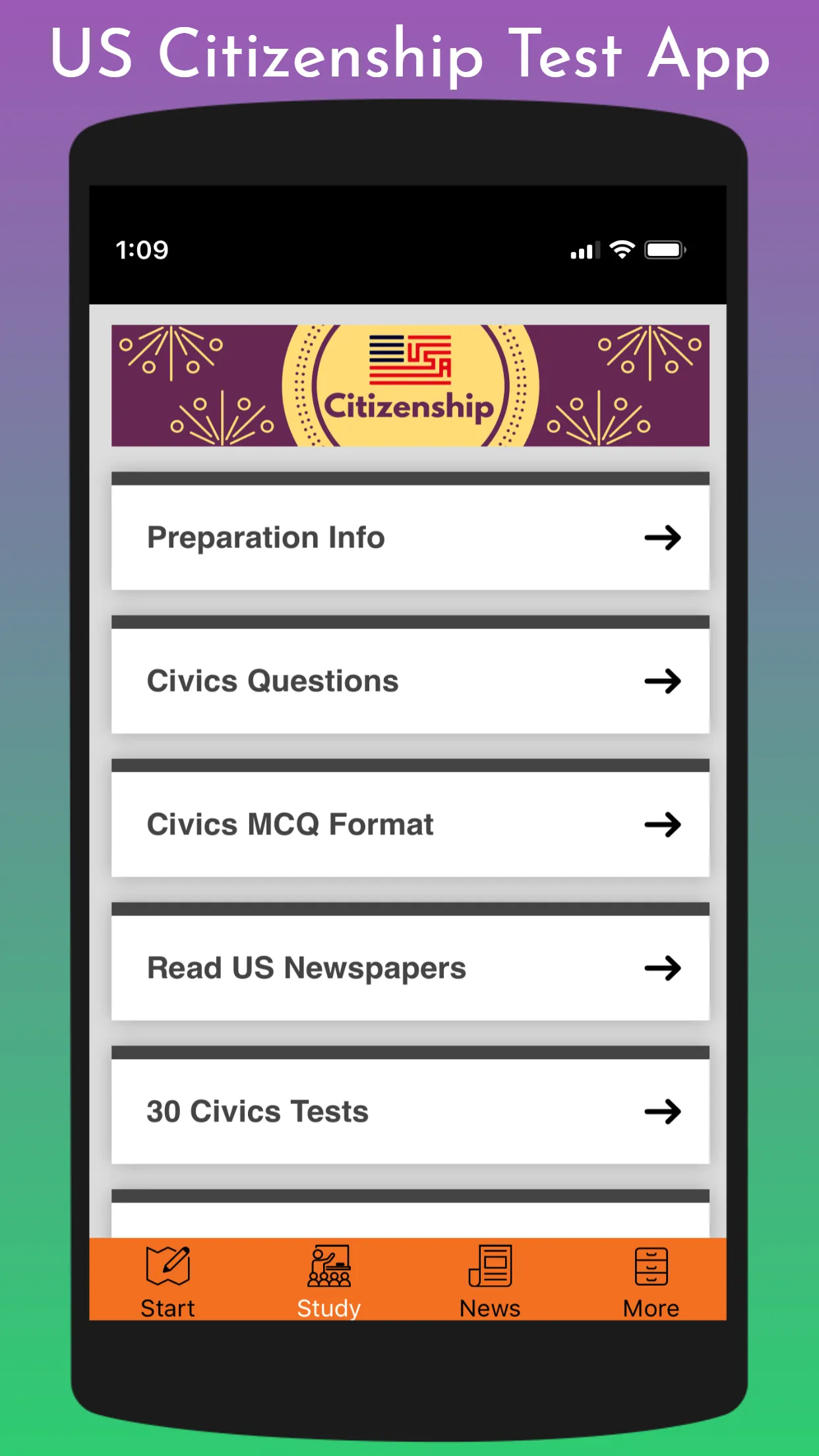 USA Citizenship Test For 2024 | Indus Appstore | Screenshot