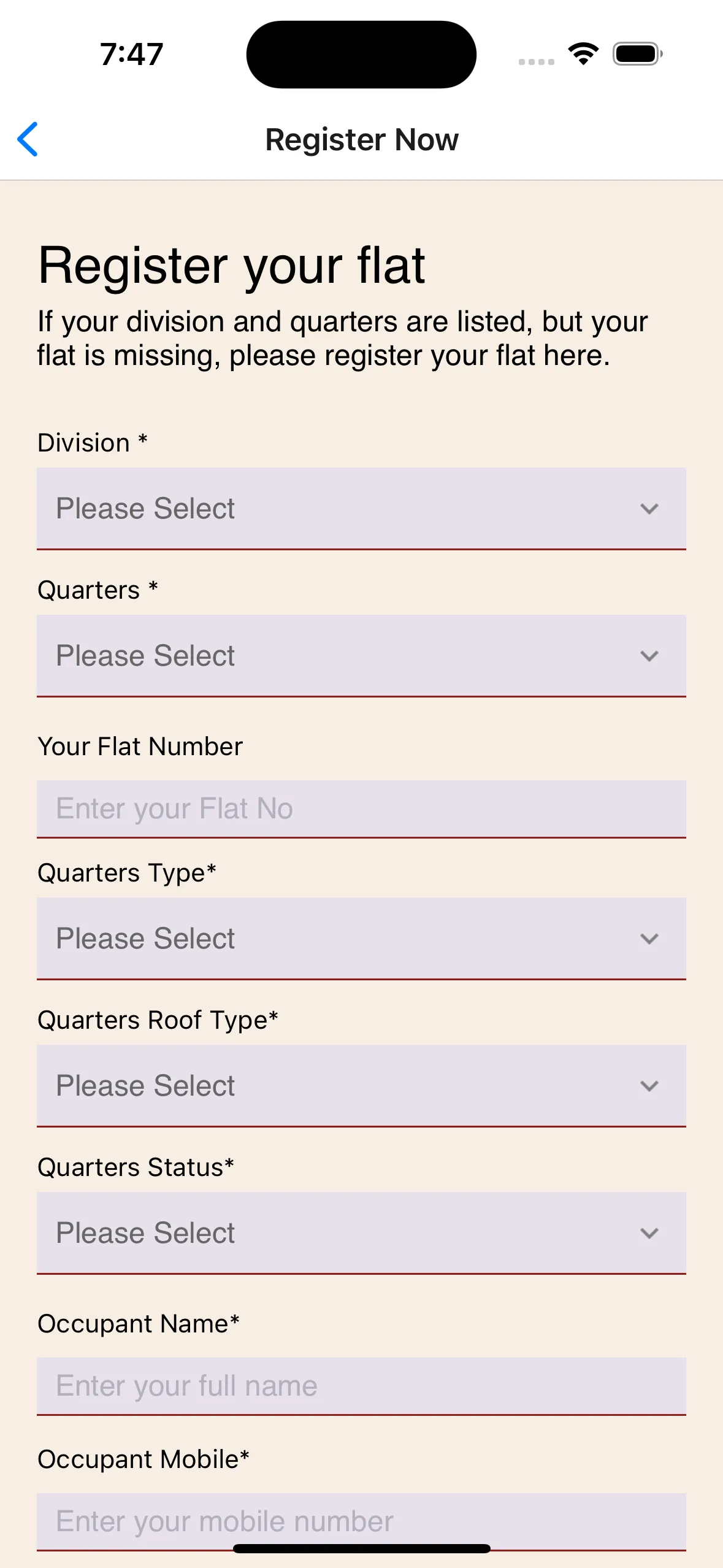 Quarters Complaint Management | Indus Appstore | Screenshot