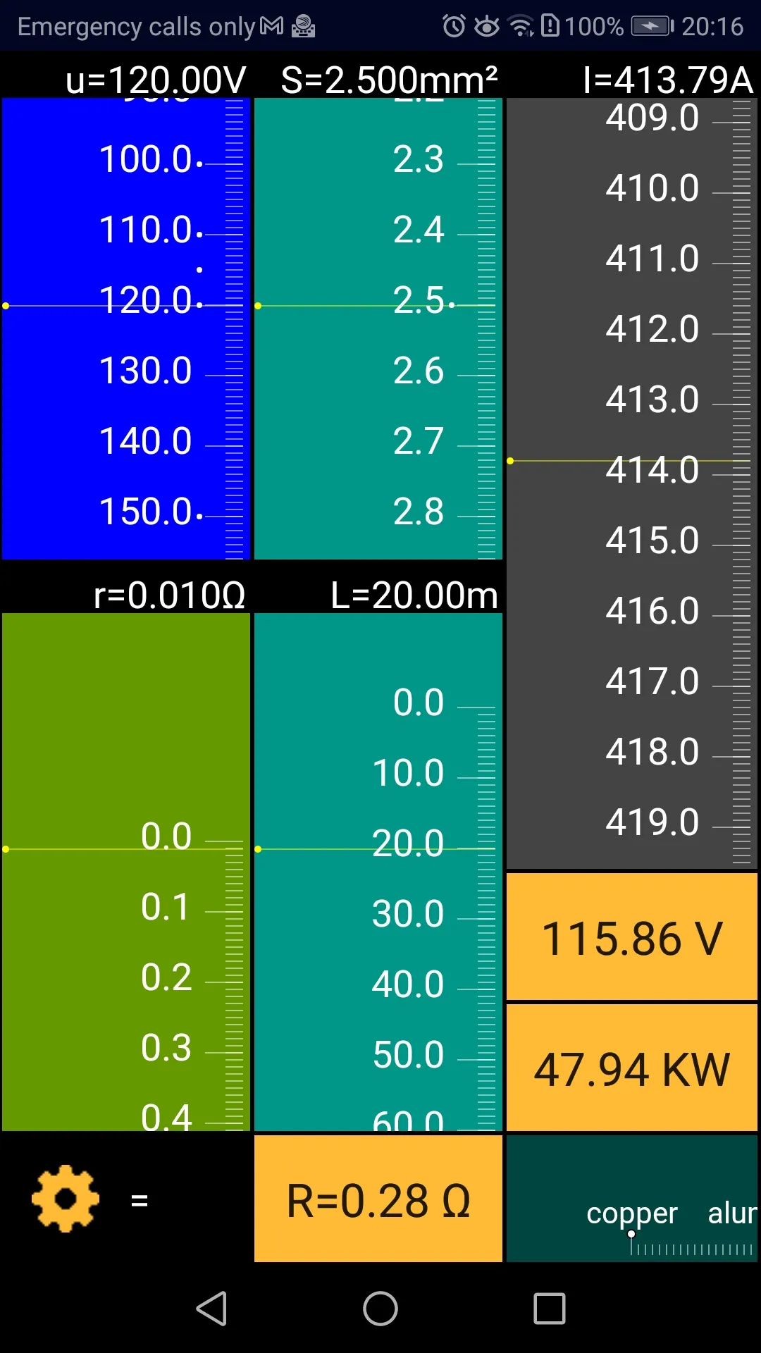 Electrical calculator | Indus Appstore | Screenshot