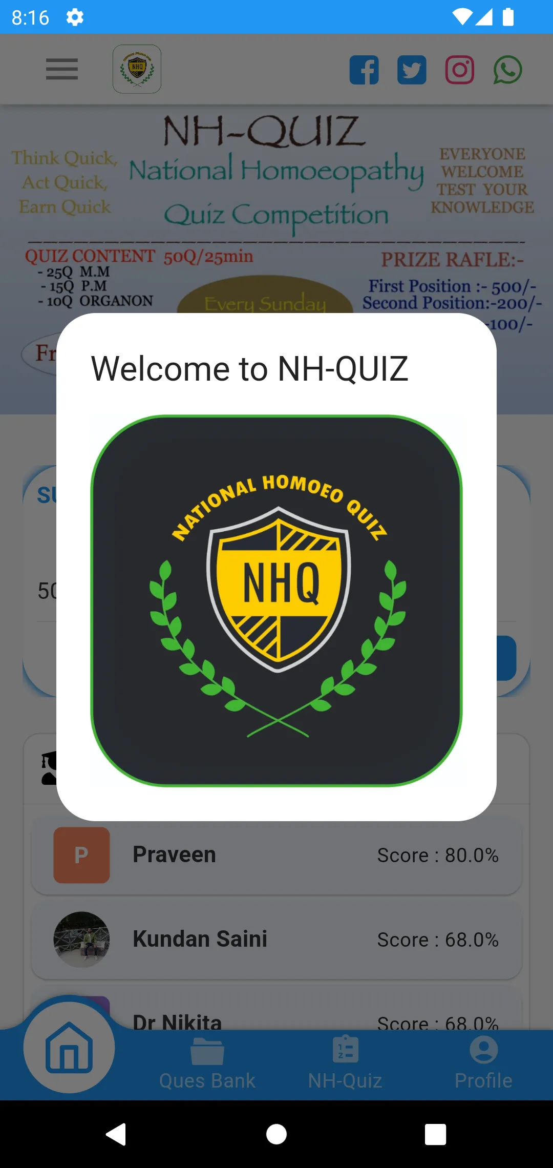 NH-QUIZ | Indus Appstore | Screenshot