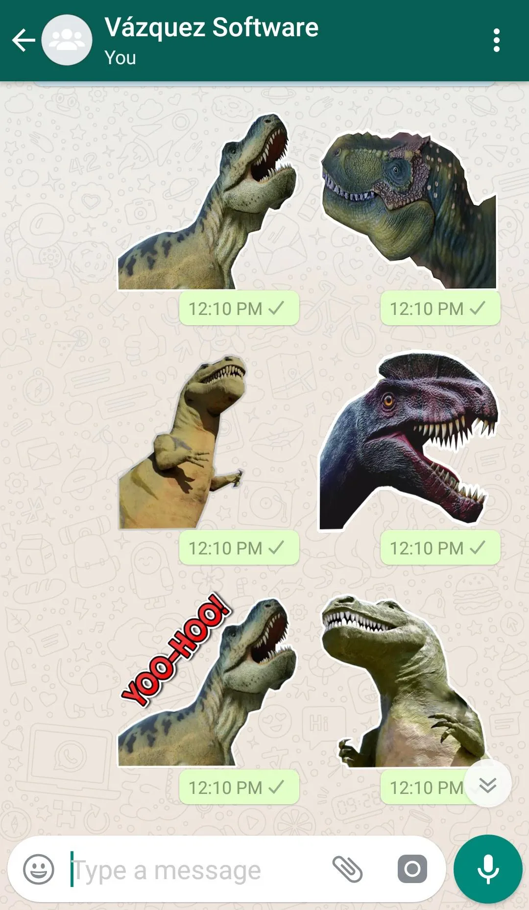 WASticker Dinosaurs | Indus Appstore | Screenshot