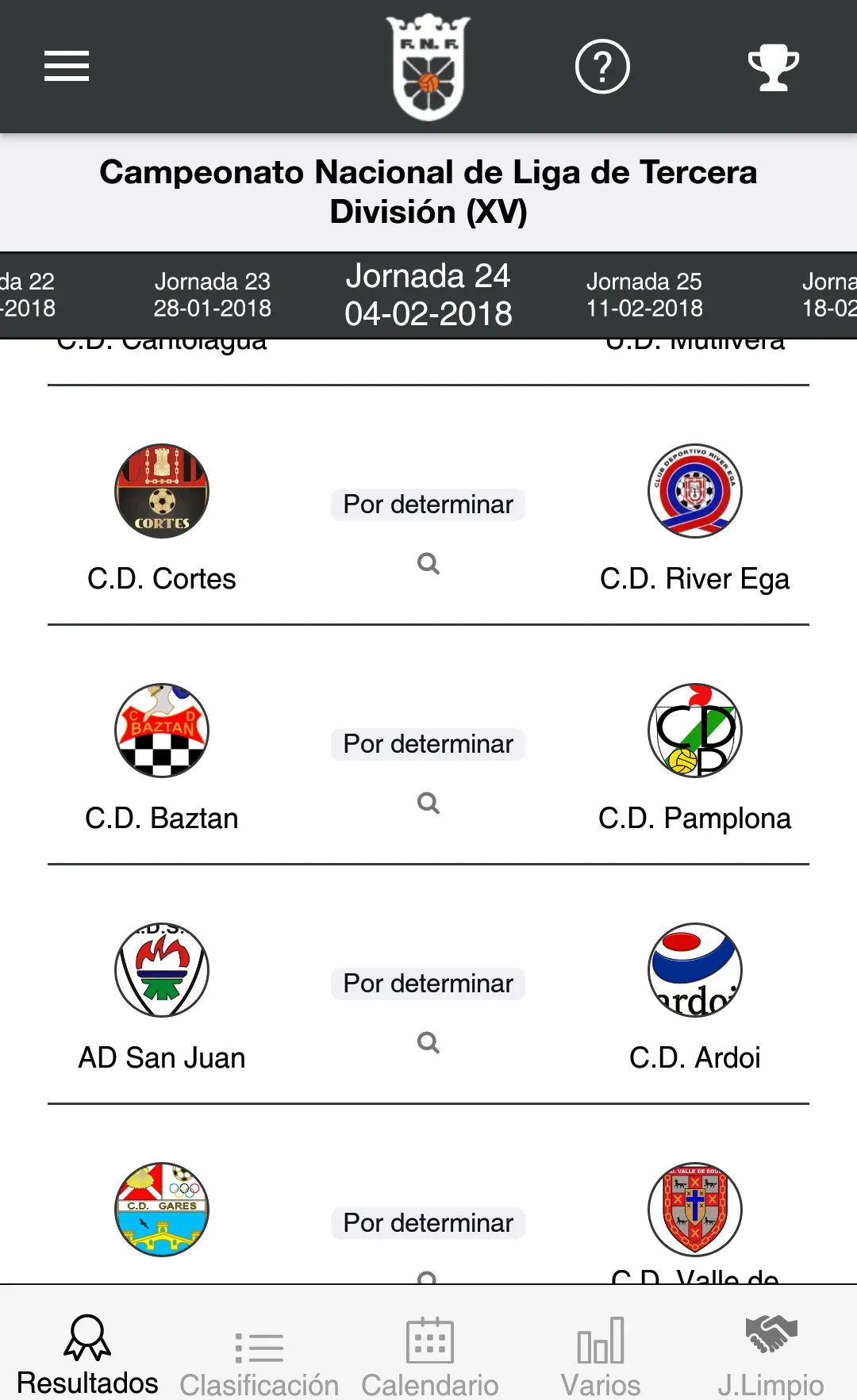 FutNavarra | Indus Appstore | Screenshot