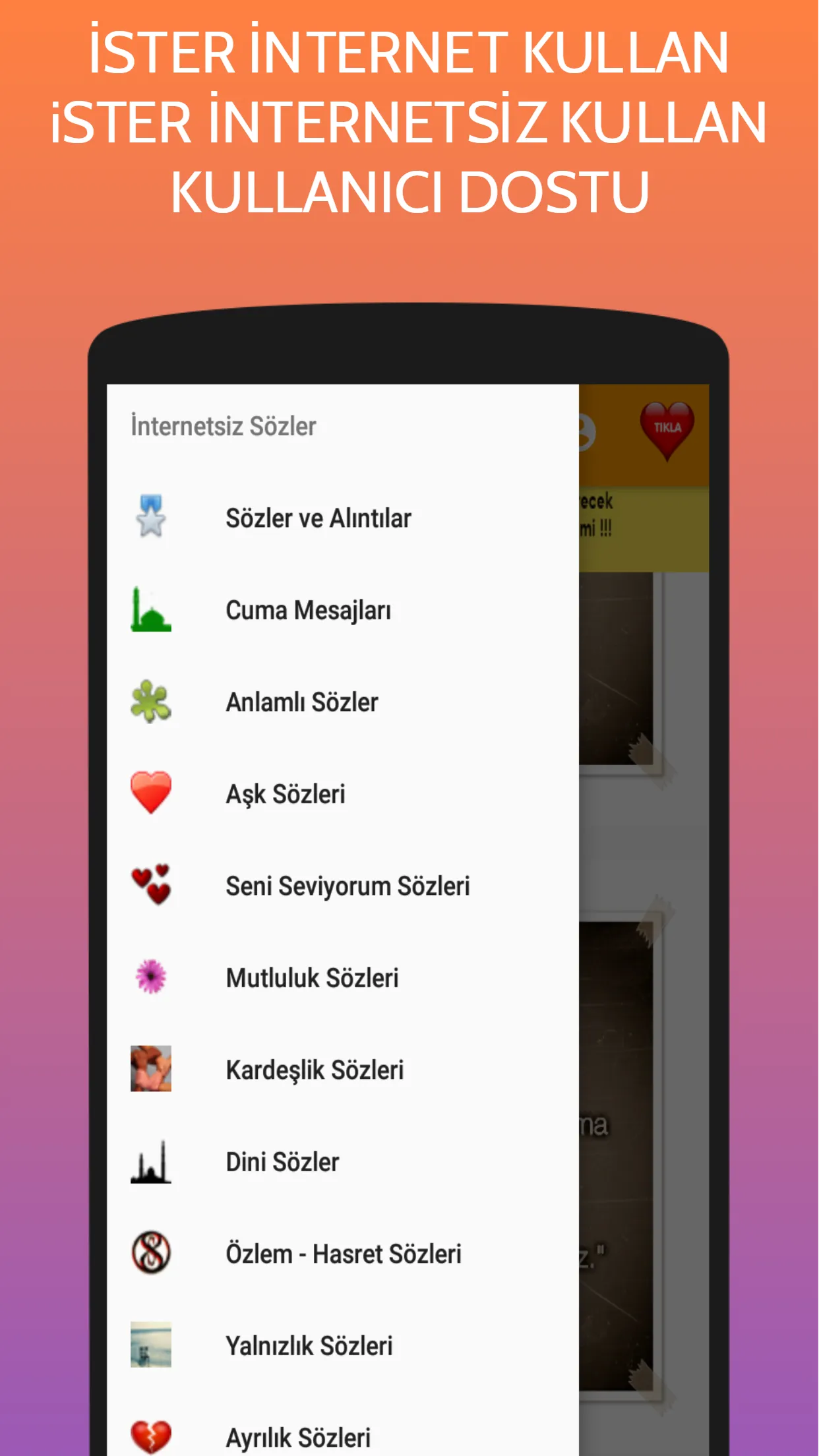 Aşk Sözleri & Resimli Sözler | Indus Appstore | Screenshot