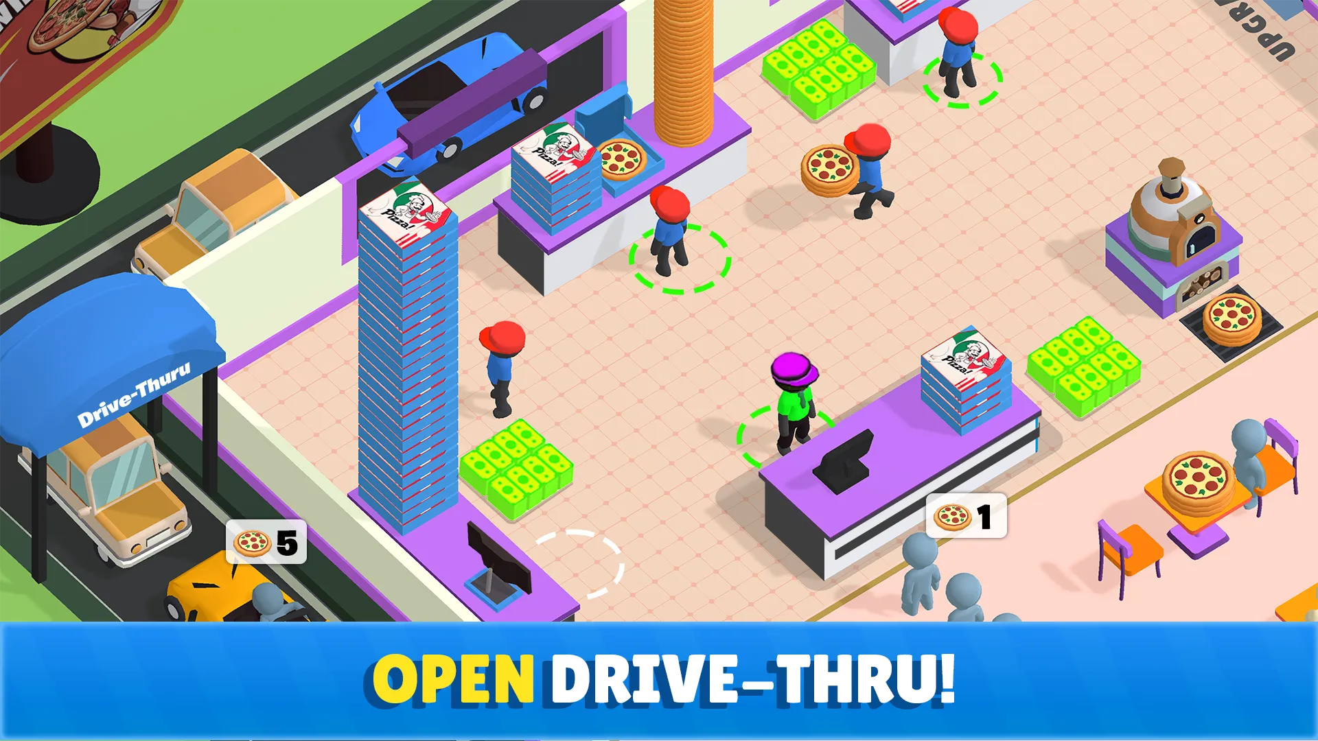 Idle Pizza Shop Tycoon Game | Indus Appstore | Screenshot