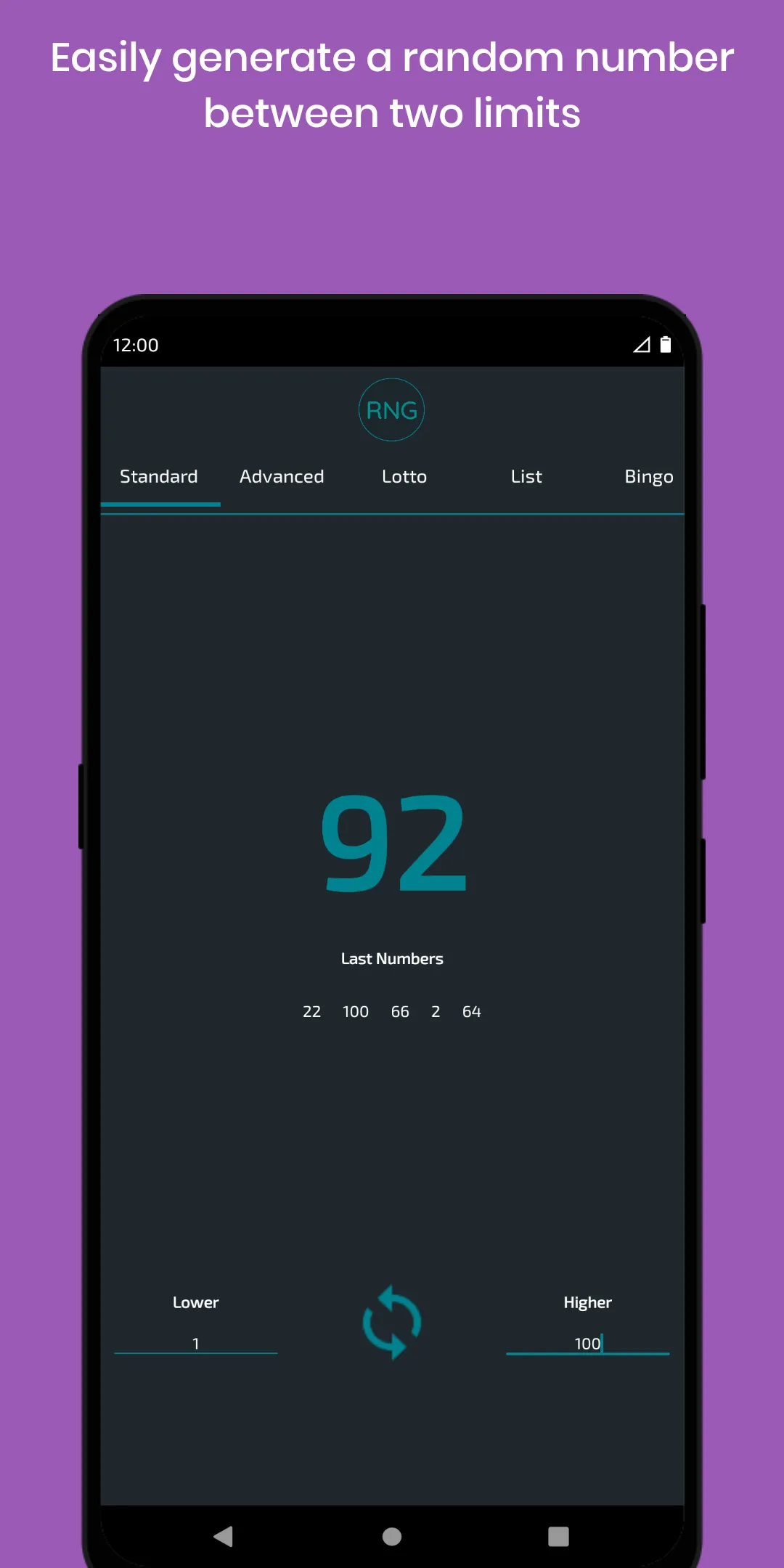 Random Number Generator | Indus Appstore | Screenshot