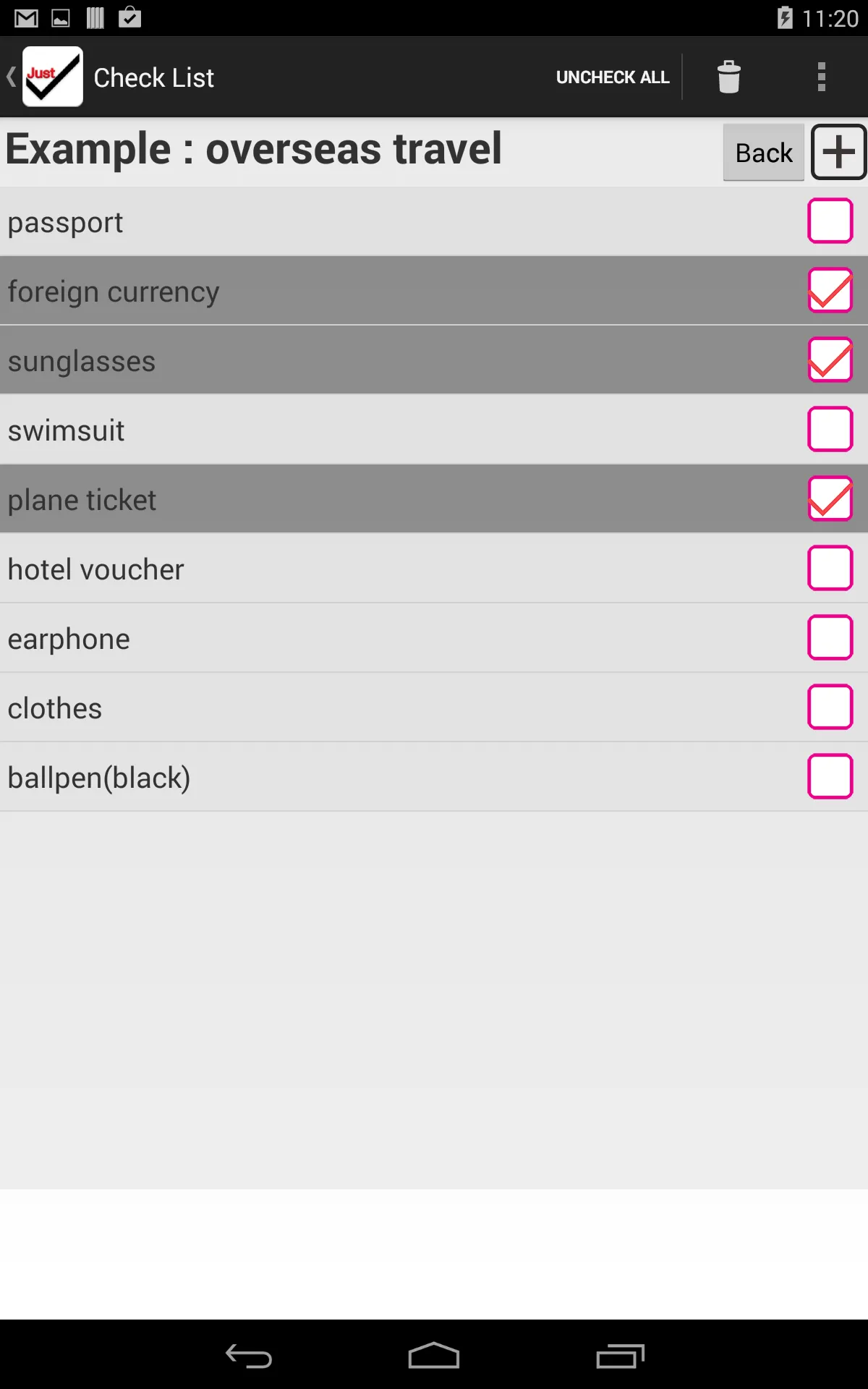 JustCheck - simple checklist | Indus Appstore | Screenshot