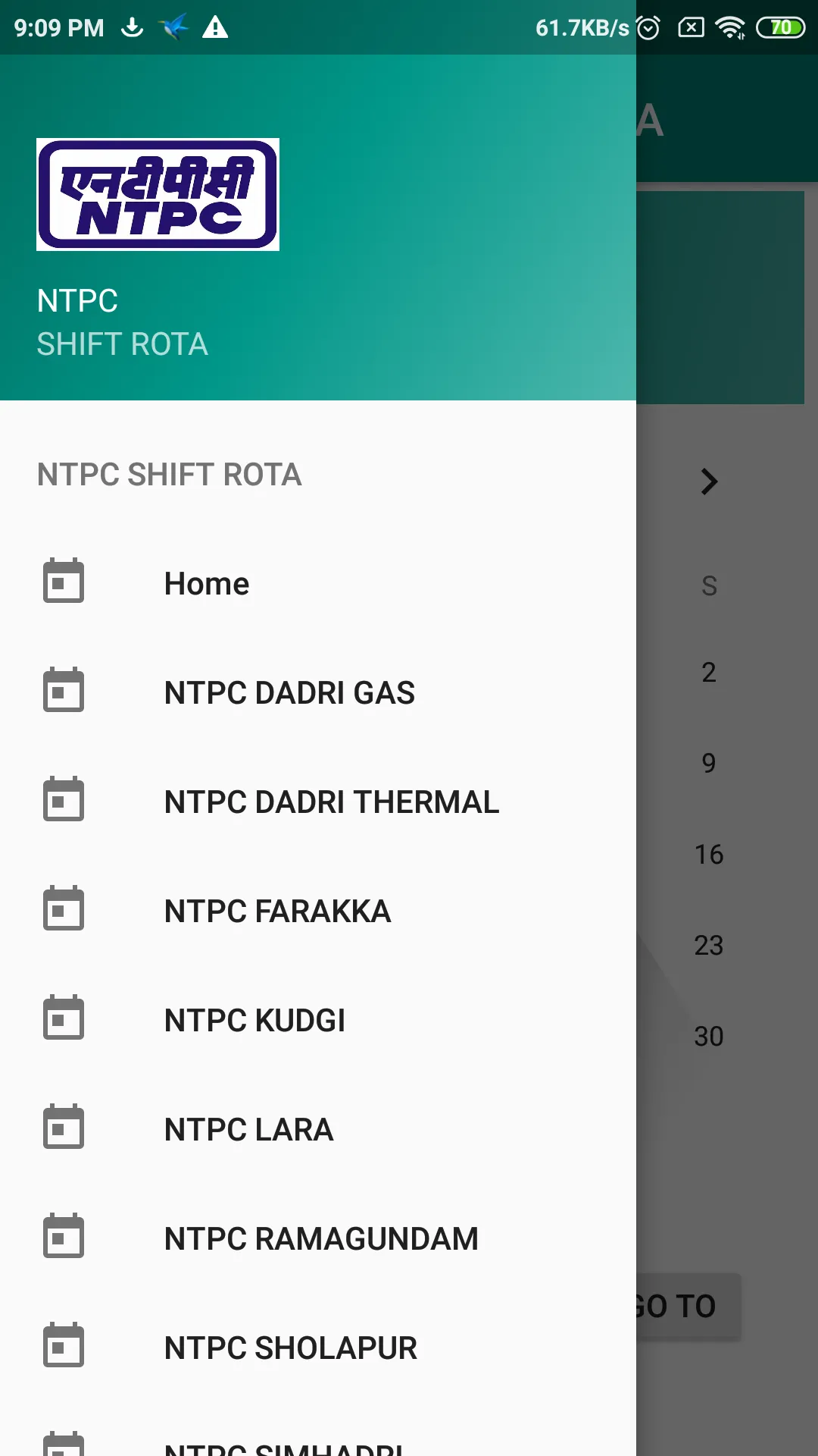 NTPC Shift rota | Indus Appstore | Screenshot