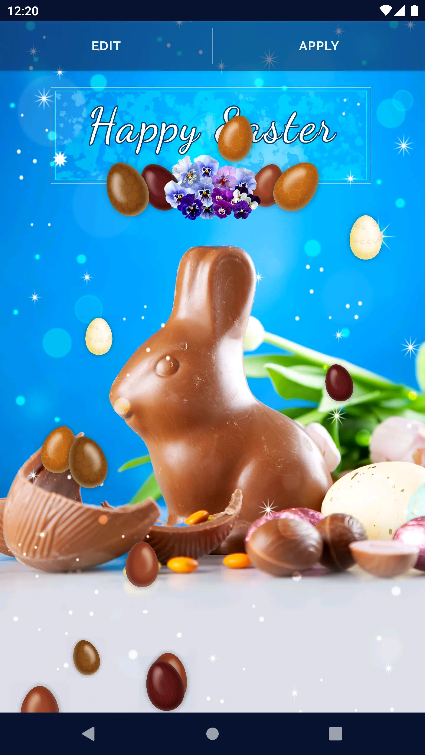 Chocolate Eggs Live Wallpaper | Indus Appstore | Screenshot