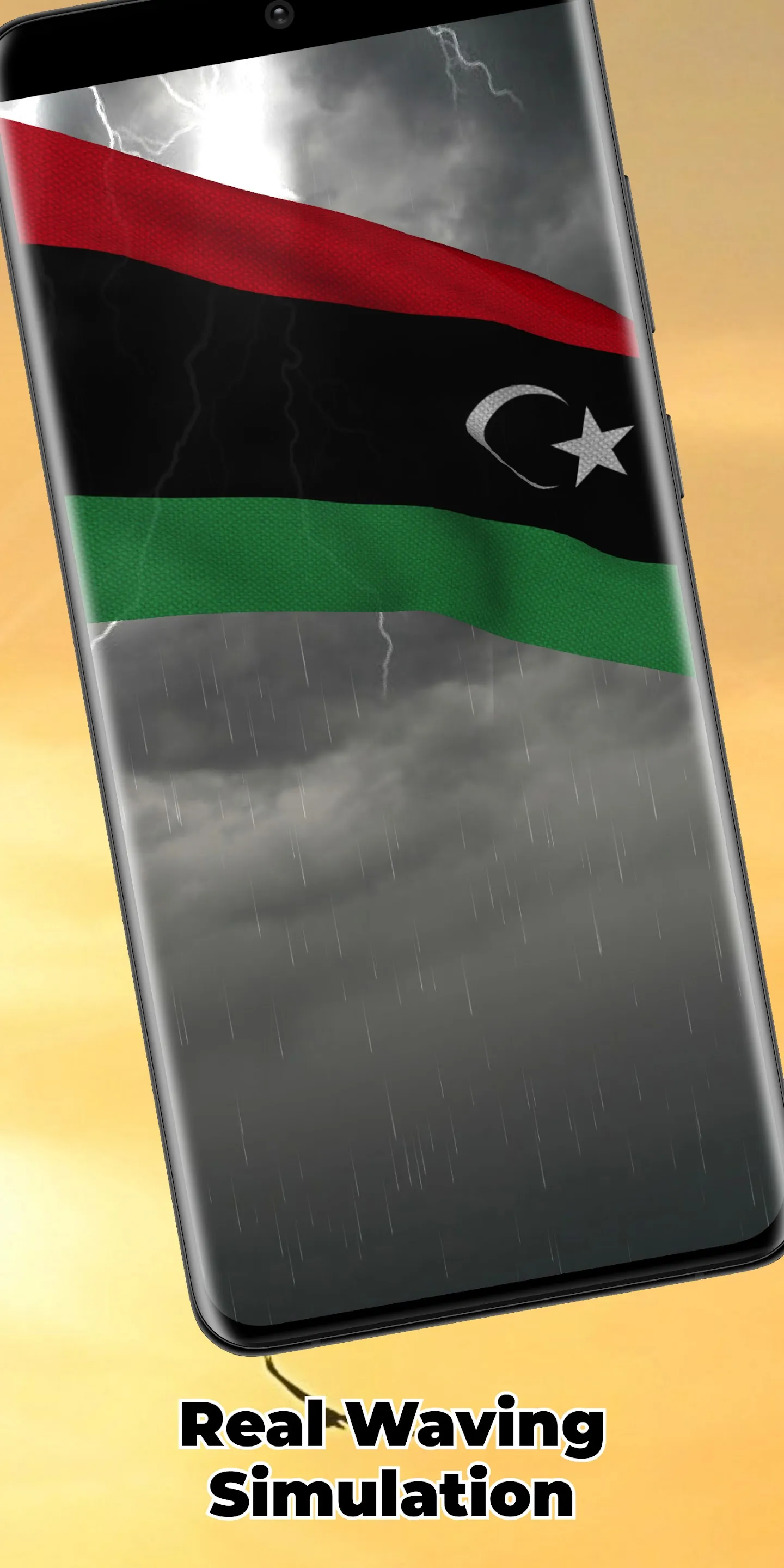 Libya Flag Live Wallpaper | Indus Appstore | Screenshot