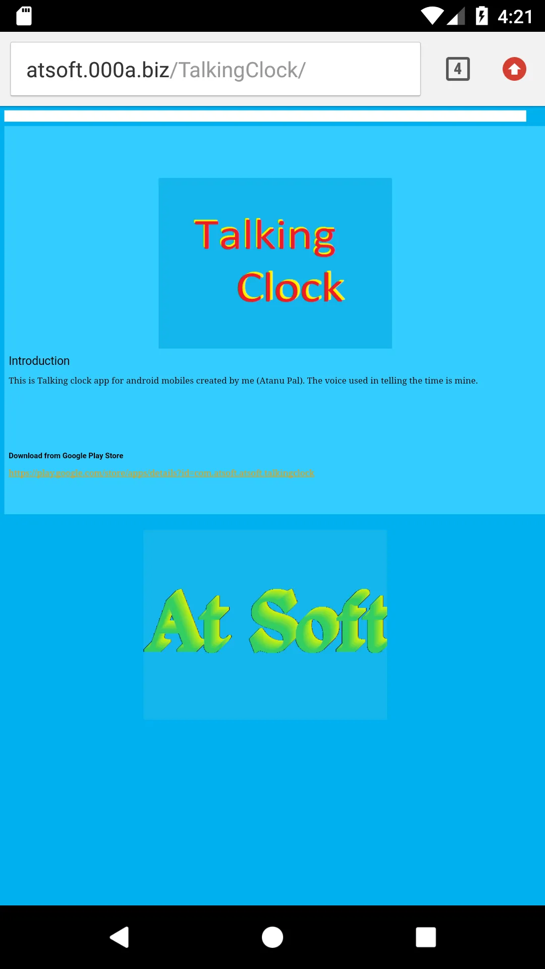 TalkingClock | Indus Appstore | Screenshot