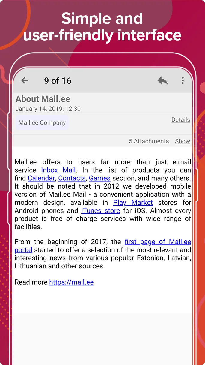 Mail.ee | Indus Appstore | Screenshot