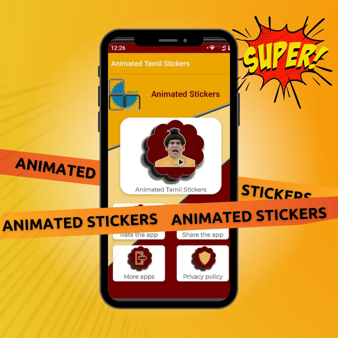 Animated Tamil  WAStickers | Indus Appstore | Screenshot