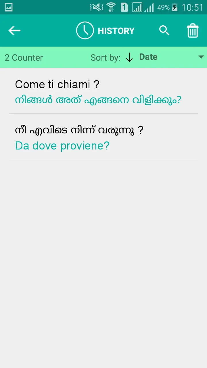 Malayalam Italian Translator | Indus Appstore | Screenshot