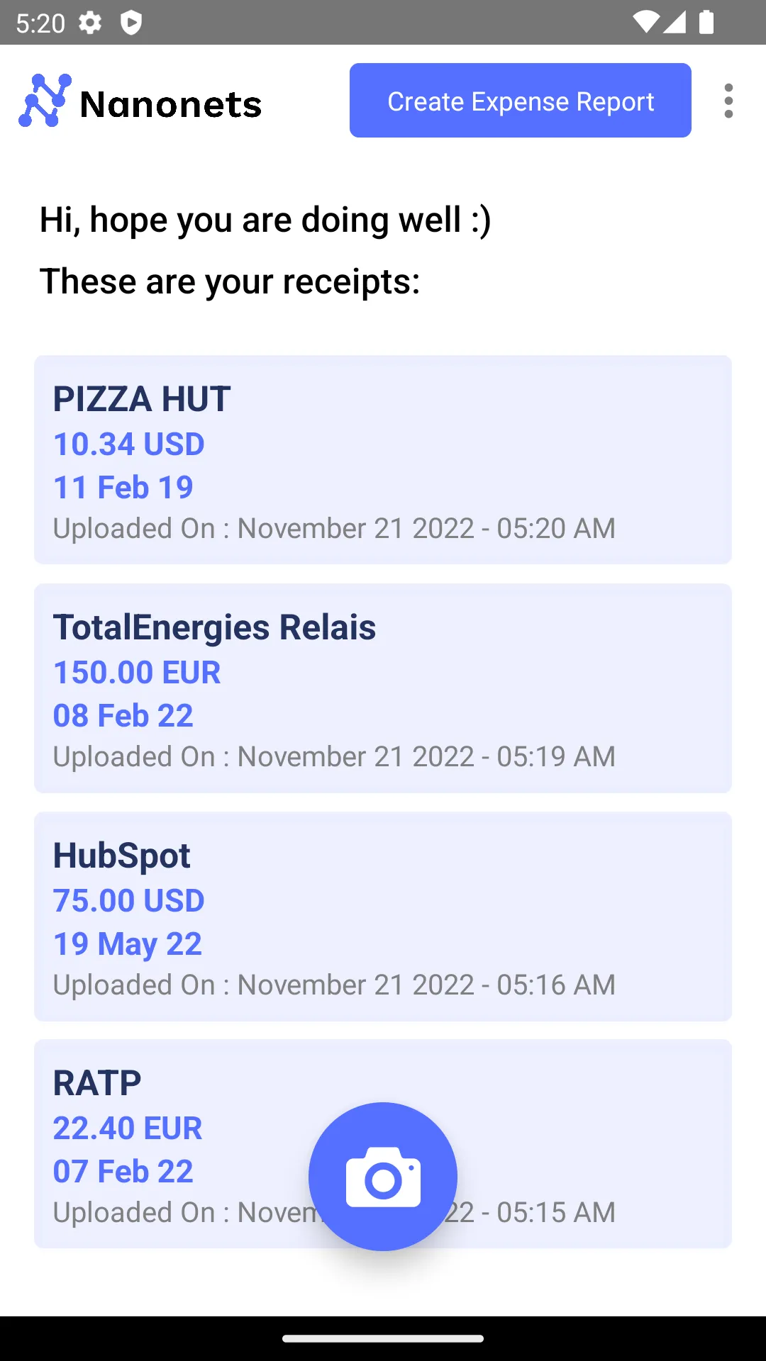 Nanonets Receipts & Expenses | Indus Appstore | Screenshot