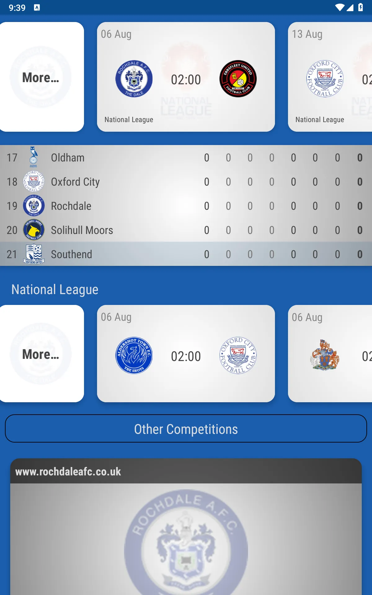 Rochdale FC Fan App | Indus Appstore | Screenshot