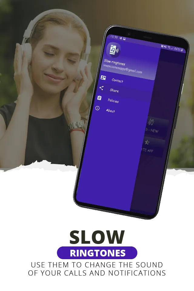 Slow ringtones, slow sounds | Indus Appstore | Screenshot