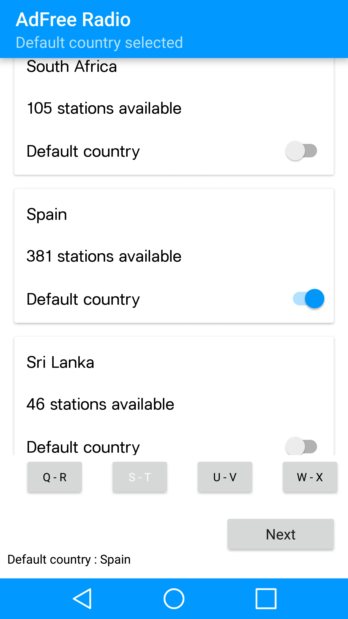 Uw Internet Radio | Indus Appstore | Screenshot