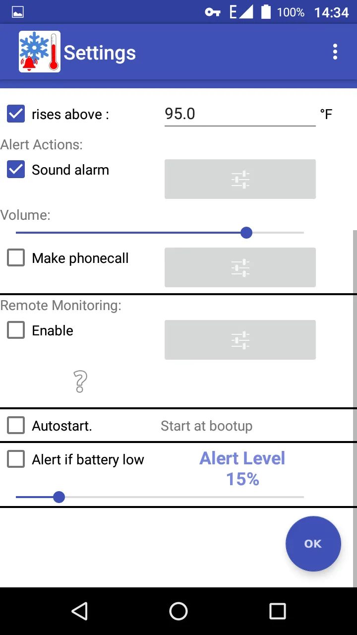 Temperature Alarm Alert | Indus Appstore | Screenshot